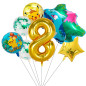 Kit Pokemon / Bulbasour x 7 globos