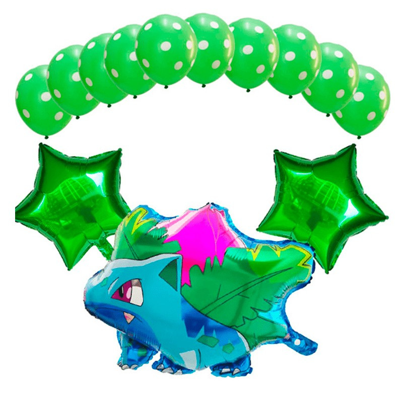 Kit de globos Pokemon / Bulbasour