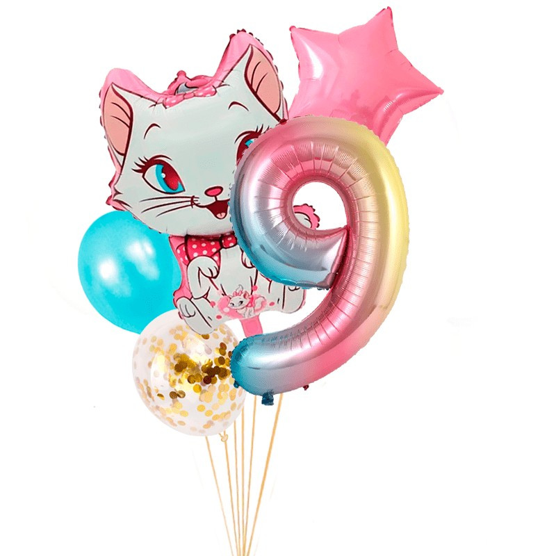 Marie Cat (Kit o pack x 5 globos)