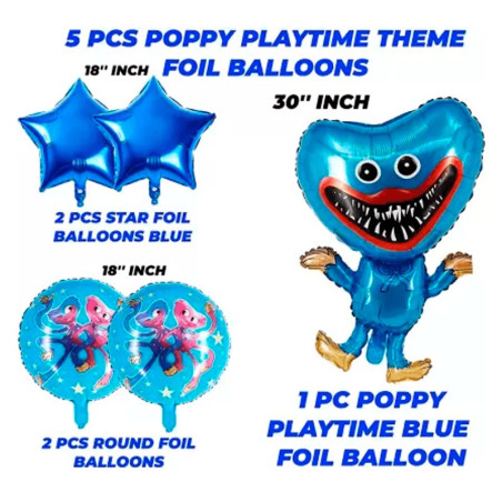 Globos Poppy Playtime (Azul )