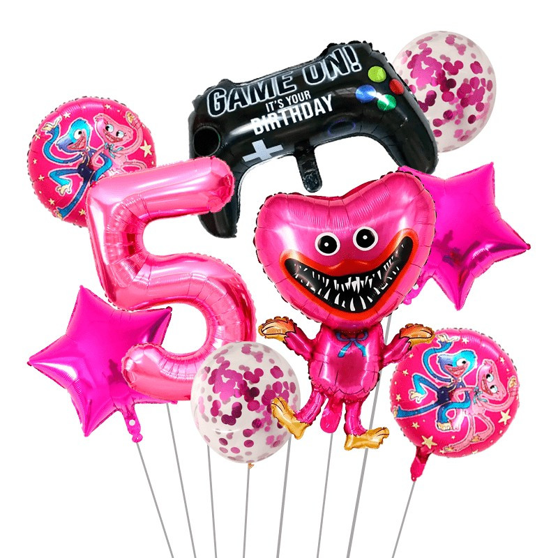 Globos Poppy Playtime (Fucsia)