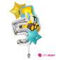 Kit de 4 globos Tractor +Numero
