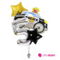 Kit de 4 globos Policia + Número
