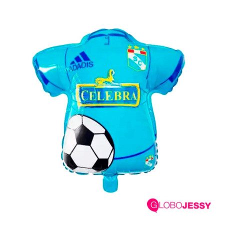 Globo aluminio camiseta de futbol sporting Cristal