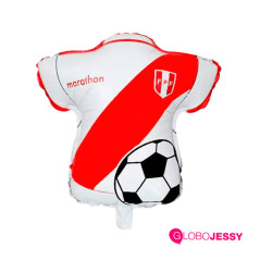 Globo aluminio camiseta de futbol seleción Perú