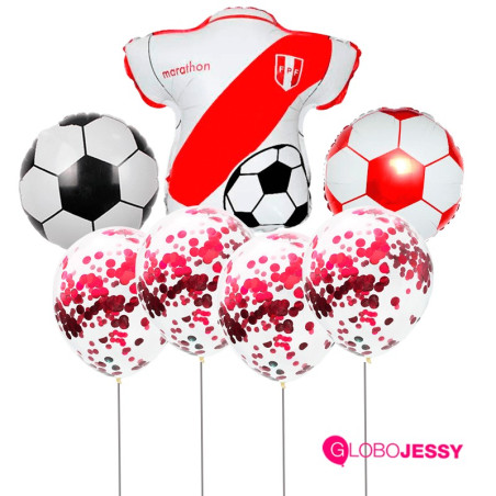 Kit de globos  de Selección Perú
