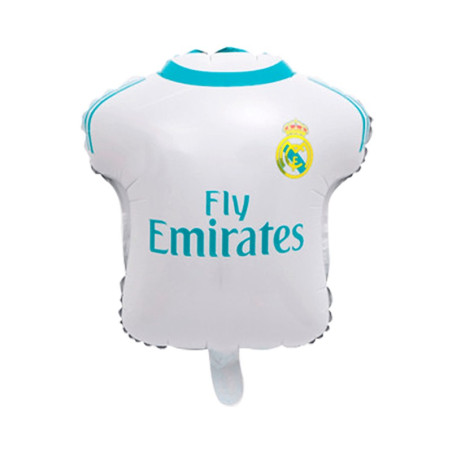 Globo aluminio camiseta de futbol Real Madrid