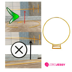 Soporte Circular metal 2mts aprox