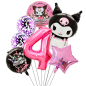 kit de  globos Kuromi + Número