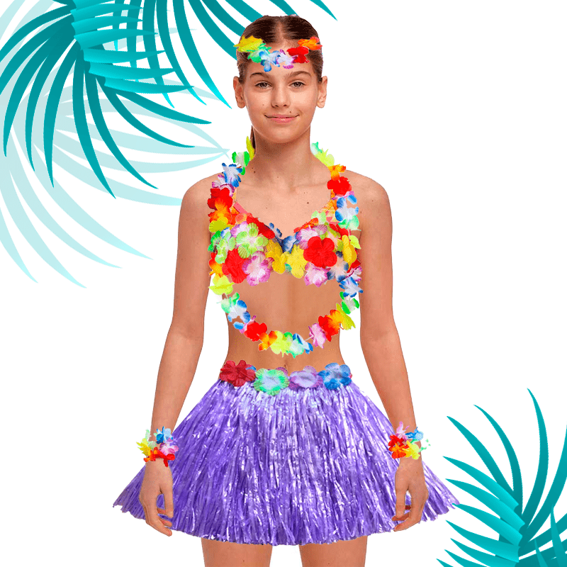 Pack Hawaiano Luau 5 productos Niño(a)