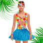 Pack Hawaiano Luau 5 productos Niño(a)