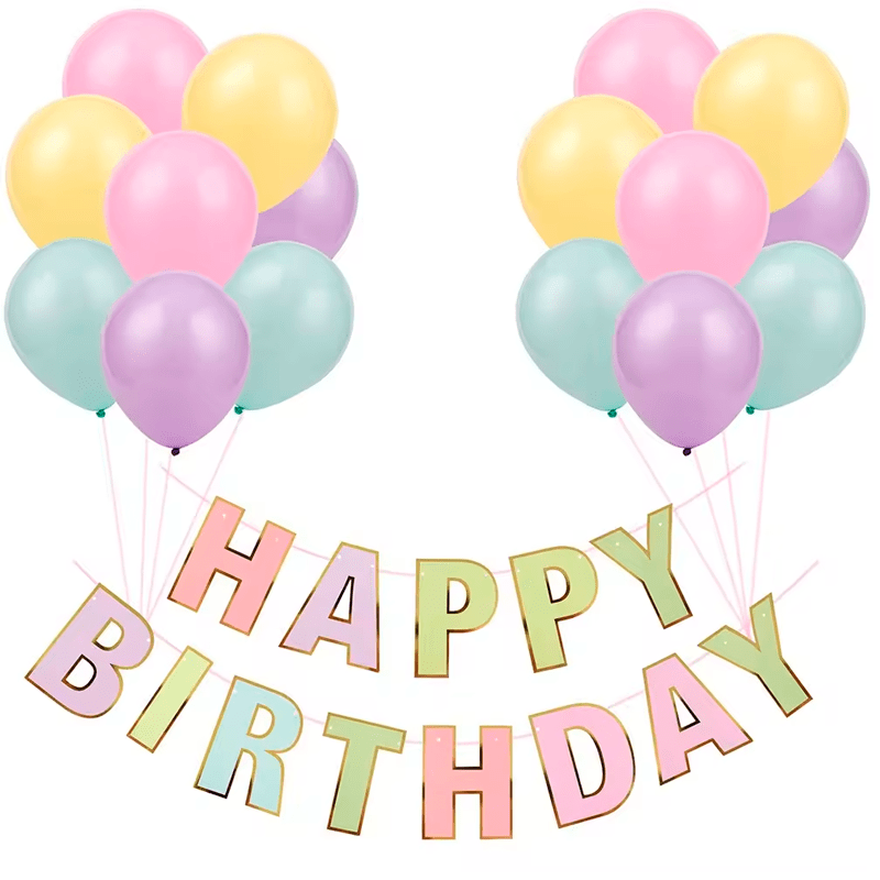 Kit HB color Pastel+ Globos latex