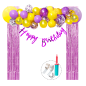 Kit HB+Confetti+ Globos latex+Inflador+Cortina