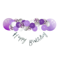 Kit  Guirnalda HB+Confetti+ Globos latex