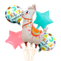 Llama kit x 5 globos