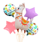 Llama kit x 5 globos