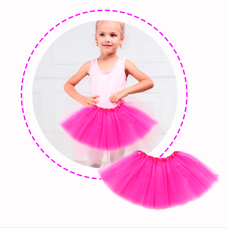 Falda Tutu  Fucsia (3 a 8 años) UNIDAD