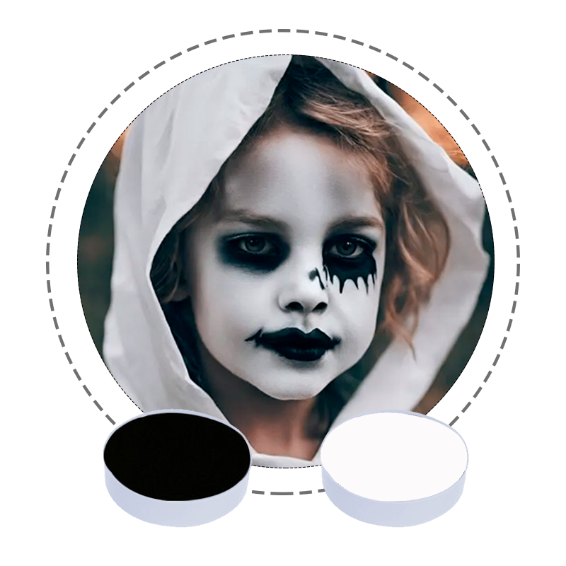 Kit Maquillaje Blanco y Negro