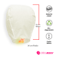 Globos Cantoya SOLO COLOR BLANCO x 6 uds Globos Cantoya SOLO COLOR BLANCO x 6 uds