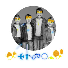 Cotillon año nuevo para 4 niños