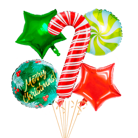 Globos navidad Bastón