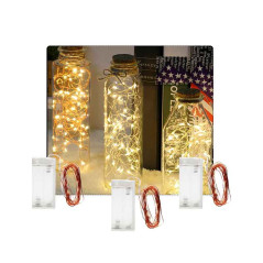 Luces led con pilas x 3mts pack de 3 unds