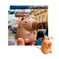 Mini ventilador de mano USB Capybara