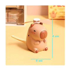 Mini ventilador de mano USB Capybara