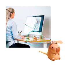 Mini ventilador de mano USB Capybara