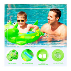 Flotador de Cocodrilo para bebés en 3D