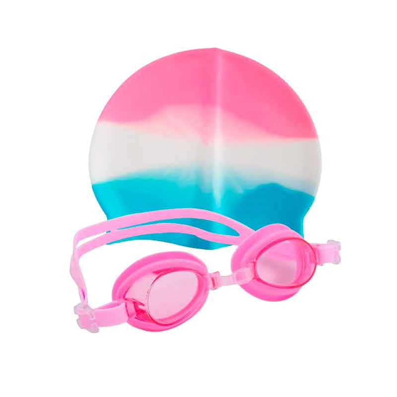 Gafas + Gorra de natación Niños protección UV