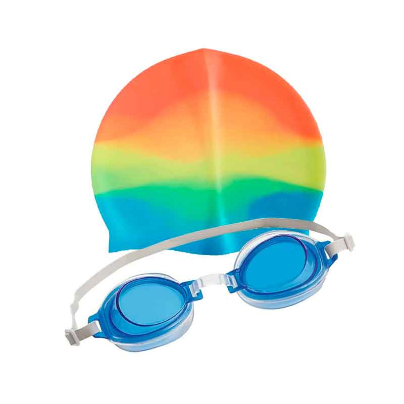 Gafas + Gorra de natación Niños protección UV