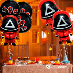 Globos juego del Calamar