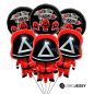 Kit de 6 globos Juegos del Calamar (Squid Game)