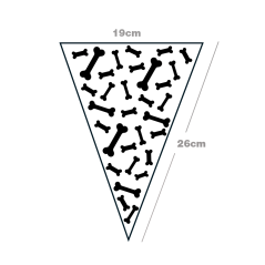 Banner o guirnalda hueso  cartulina