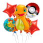 Kit Pokemon / Charmander x 5 globos