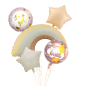 kit x 5 globos Baby girl