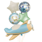 kit x 5 globos Baby boy