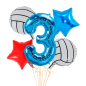 Kit de 5 globos Voleyball Kit de 5 globos Voleyball