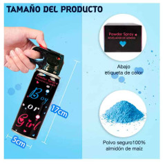 Spray o extintor pequeño revelación de sexo
