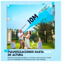 Spray o extintor pequeño revelación de sexo