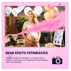 Spray o extintor pequeño revelación de sexo