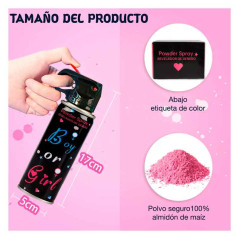 Spray o extintor pequeño revelación de sexo