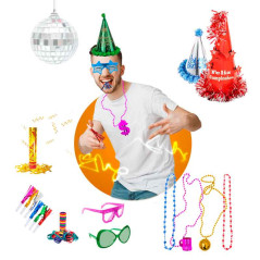 Cotillón cumpleaños para 4 Adultos