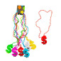 Collar cuentas diseño Chop (6 uds)