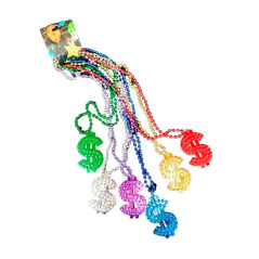 Collar cuentas diseño Dollar (6 uds)
