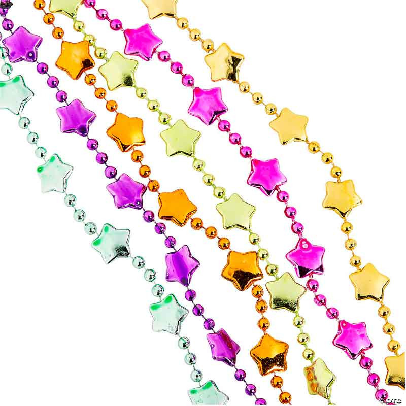 Collar cuentas diseño Estrellitas (6 uds)