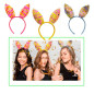 Diademas Orejas de Conejo con Lentejuelas (Pack de 3 uds)