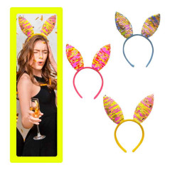 Diadema de orejas de conejo con Lentejuelas