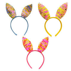 Diadema de orejas de conejo con Lentejuelas